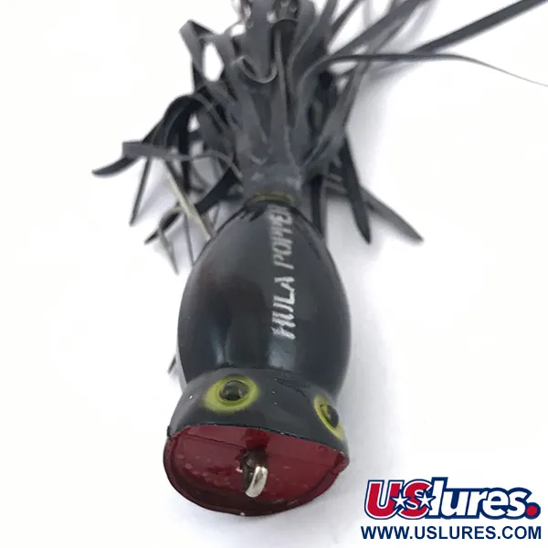 Fred Arbogast Hula Popper Oberflächenköder, Schwarz / Rot, 8g, #3788