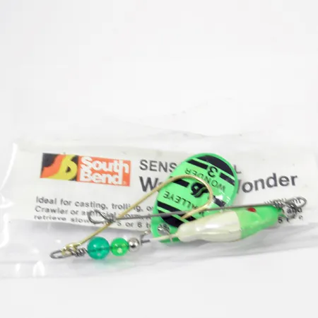 South Bend Walleye Wonder 3 Spinnerbait, Grün, 17g, Einzelhaken, #3789