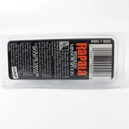 Rapala Weedless Minnow Spoon Krautblinker, Blau/Silber, 15g, #3818