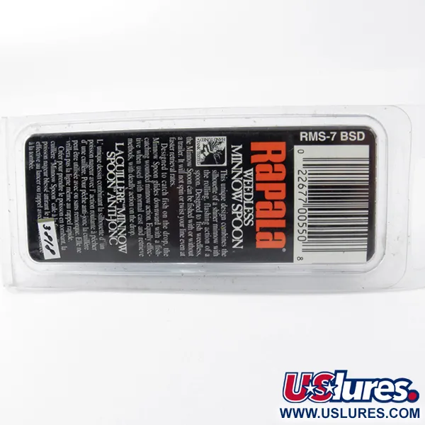 Rapala Weedless Minnow Spoon Krautblinker, Blau/Silber, 15g, #3818