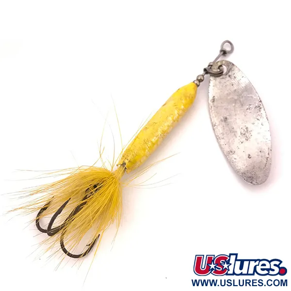 Worden’s Original Rooster Tail 5 Spinner, Silber/Gelb, 12g, #3908