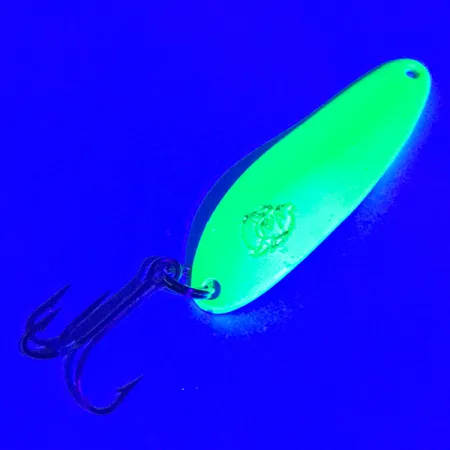 Dardevle Cop-E-Cat 7300 UV Blinker, Chartreuse/Nickel, 10g, UV, #3920