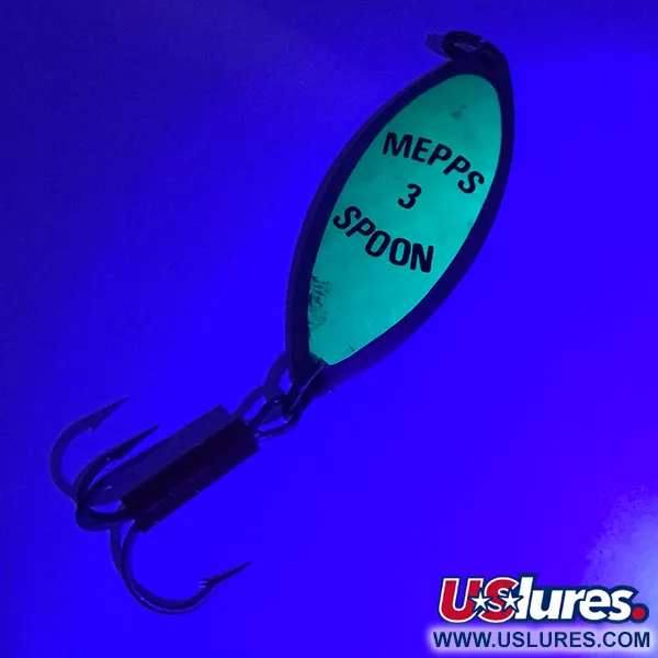 Mepps Spoon 3 Blinker, Nickel/Grün, 13g, Prism-Folie, #3921