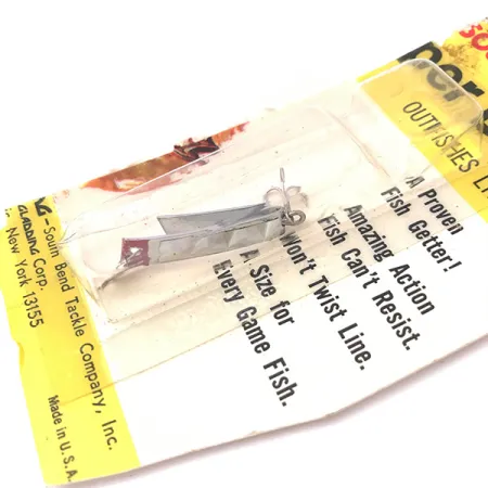 South Bend Super-Duper 500 Hybridköder, Nickel/Rot, 1,4g, U-Form, #3930