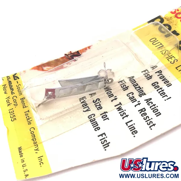 South Bend Super-Duper 500 Hybridköder, Nickel/Rot, 1,4g, U-Form, #3930