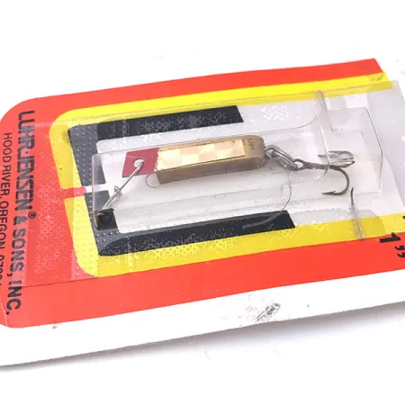 Luhr Jensen Super-Duper 500 Blinker, Gold / Rot, 1,4g, Vintage, #3932