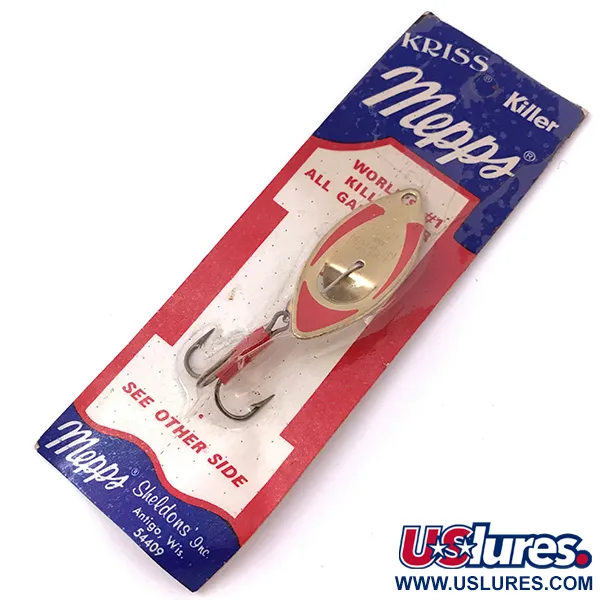 Mepps Kriss 3 Spinner, Gold, 7g, Vintage, #3936