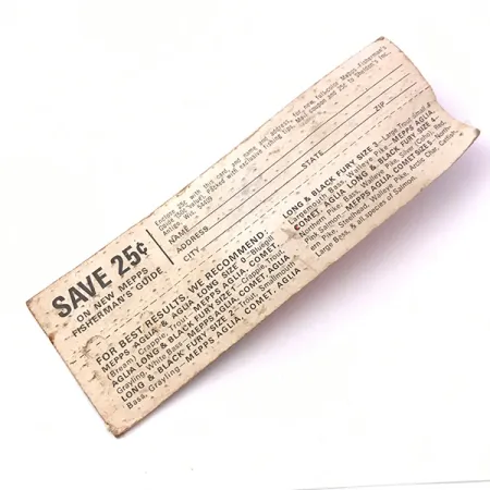 Mepps Kriss 3 Spinner, Gold, 7g, Vintage, #3936