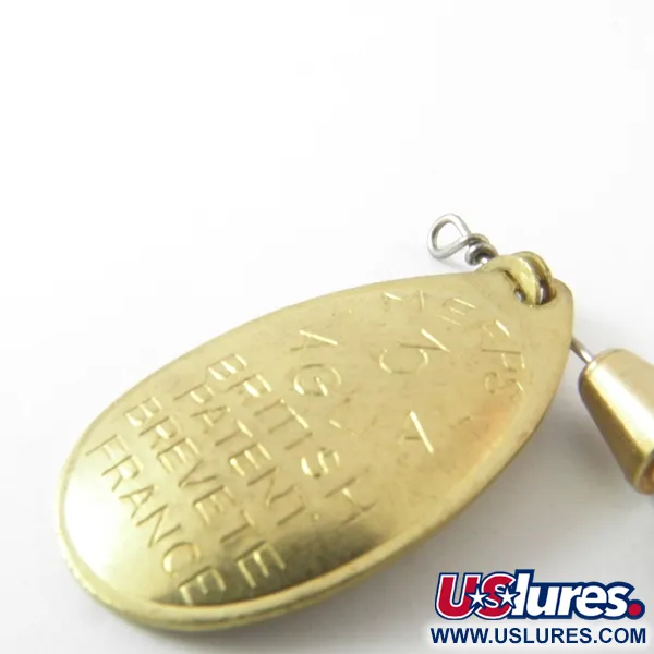 Mepps Aglia 3 Spinner, Gold, 7g, Vintage 1950er, #3943