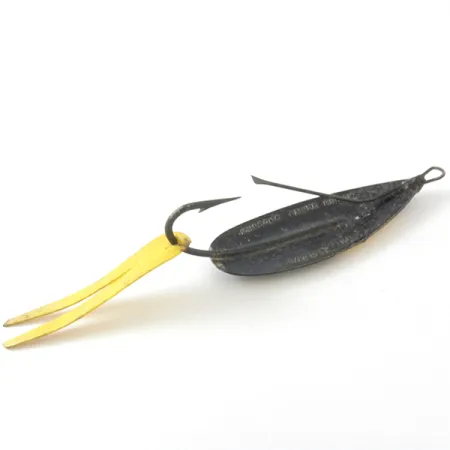 Johnson Silver Minnow Blinker, Schwarz/Gold, 9g, Krautschutz, #3953