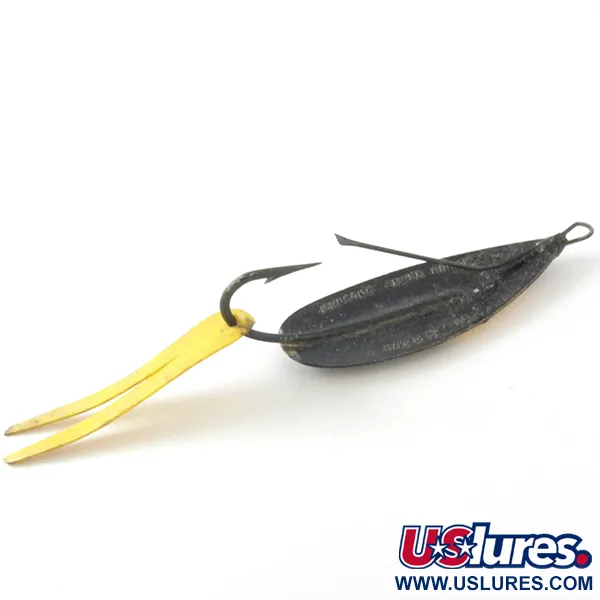 Johnson Silver Minnow Blinker, Schwarz/Gold, 9g, Krautschutz, #3953