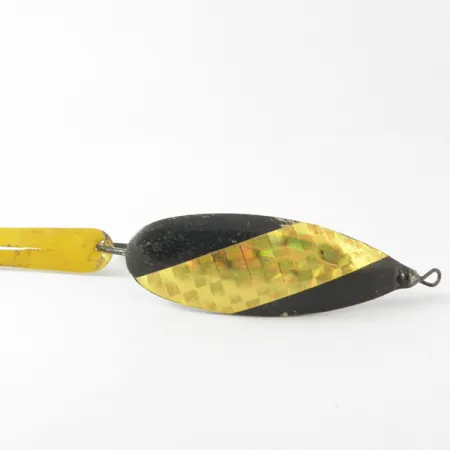 Johnson Silver Minnow Blinker, Schwarz/Gold, 9g, Krautschutz, #3953