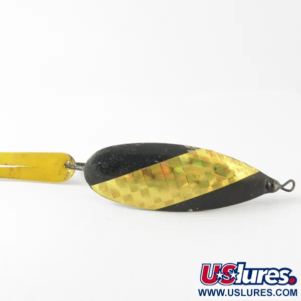 Johnson Silver Minnow Blinker, Schwarz/Gold, 9g, Krautschutz, #3953