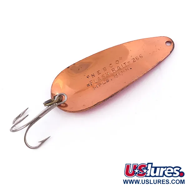 Nebco FlashBait 266 Blinker, Kupfer/Rot UV, 10g, Gehämmert, #3998