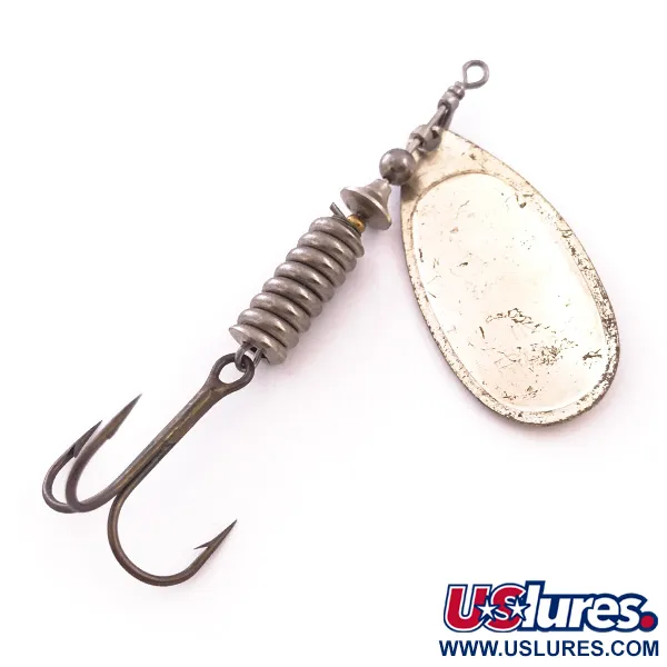 Mepps Aglia 4 Spinner, Silber, 9g, Vintage-Patentblatt, #4034