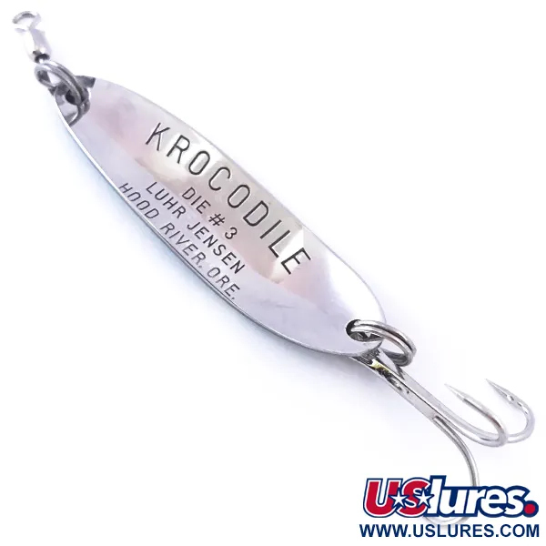 Luhr Jensen Krocodile Die #3 Blinker, Frog/Nickel, 10g, Weitwurf, #4048