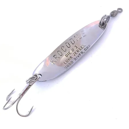 Luhr Jensen Krocodile Die #3 Blinker, Nickel / Rot, 10g, Waben, #4049