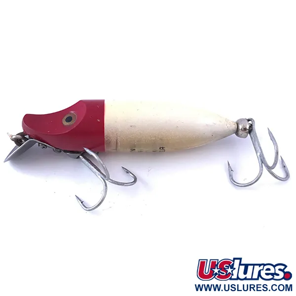 Heddon River Runt Wobbler, Rot / Weiß, 12g, Metall-Tauchschaufel, #4057