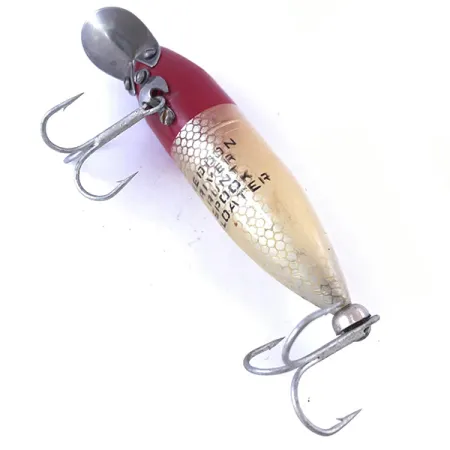 Heddon River Runt Wobbler, Rot / Weiß, 12g, Metall-Tauchschaufel, #4057