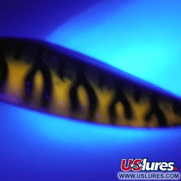 Boss Lures Boss Spoon Blinker, Golden Tiger UV, 19g, UV-aktiv, #4070