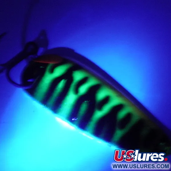 Boss Lures Boss Spoon UV Blinker, Firetiger UV, 19g, USA-Made, #4071