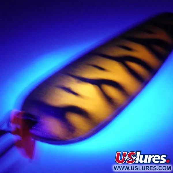 Boss Lures Boss Spoon UV Blinker, Golden Tiger, 19g, UV-Finish, #4085
