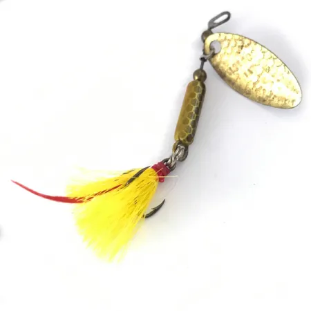 Cotton Tail Spinner, Gold/Gelb, 5cm, Federdrilling, #4119