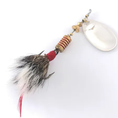 Mepps Aglia 3 dressed Spinner, Silber, 7.3g, Eichhörnchenhaar, #4146
