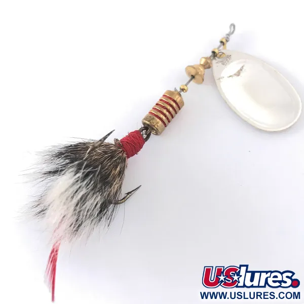 Mepps Aglia 3 dressed Spinner, Silber, 7.3g, Eichhörnchenhaar, #4146