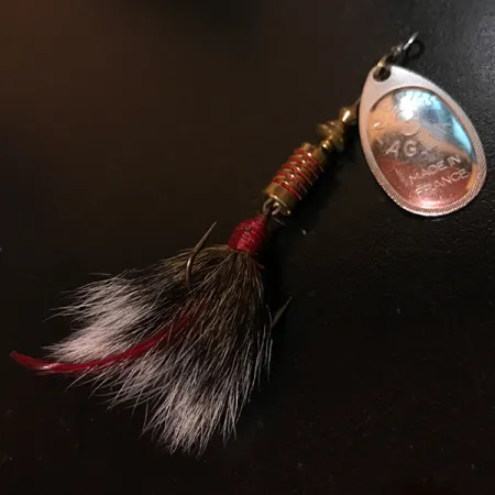 Mepps Aglia 3 dressed Spinner, Silber, 7.3g, Eichhörnchenhaar, #4146