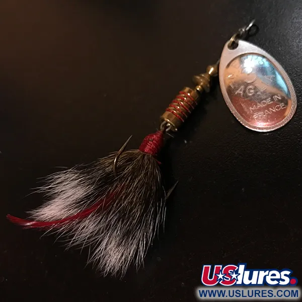 Mepps Aglia 3 dressed Spinner, Silber, 7.3g, Eichhörnchenhaar, #4146