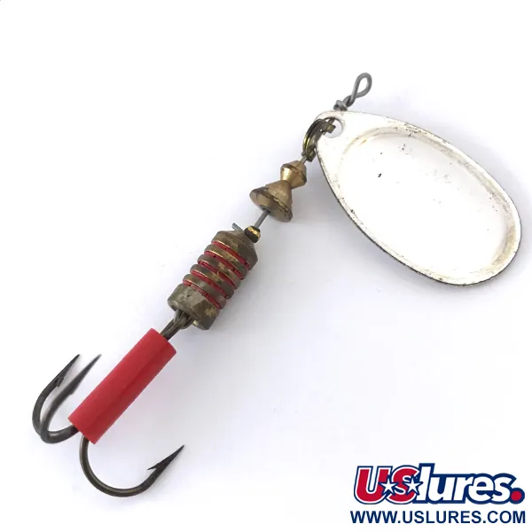 Mepps Aglia 3 Fishing Hot Spot Spinner, Silber / Weiß, 7g, #4148