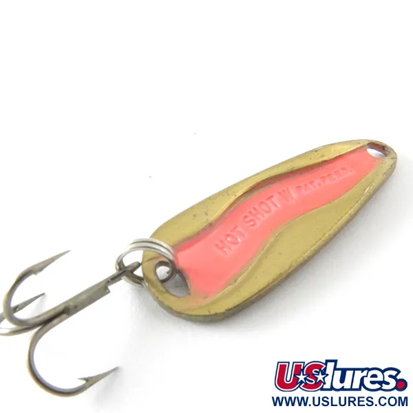 Luhr Jensen Hot Shot W UV Blinker, Messing, 4,5g, UV-aktiv, #4155