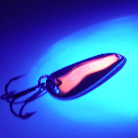 Luhr Jensen Hot Shot W UV Blinker, Messing, 4,5g, UV-aktiv, #4155