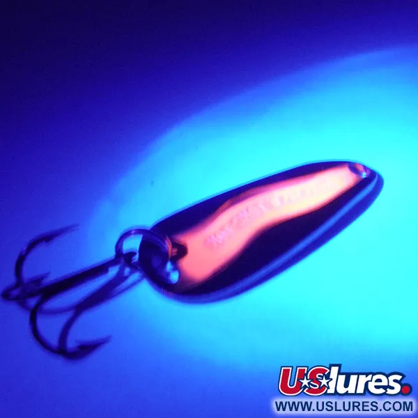 Luhr Jensen Hot Shot W UV Blinker, Messing, 4,5g, UV-aktiv, #4155
