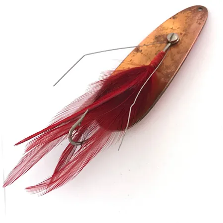 Eppinger Weedless Dardevle Blinker, Rot/Weiß/Kupfer, 28g, Krautlos, #4192