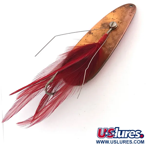 Eppinger Weedless Dardevle Blinker, Rot/Weiß/Kupfer, 28g, Krautlos, #4192