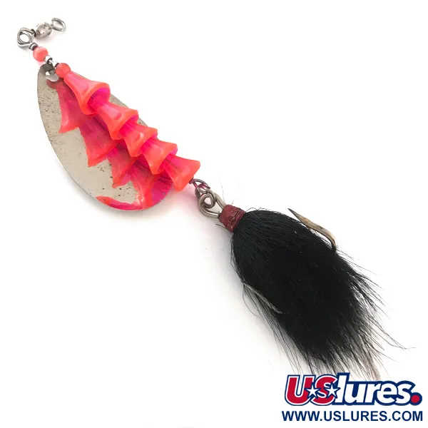 Luhr Jensen Tee Spoon Blinker, Gold/Nickel/Rosa, 17g, Federdrilling, #4198