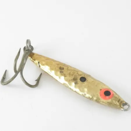 Mann's Mann-O-Lure Hammered Pilker, Hammered Gold, 17g, #4221