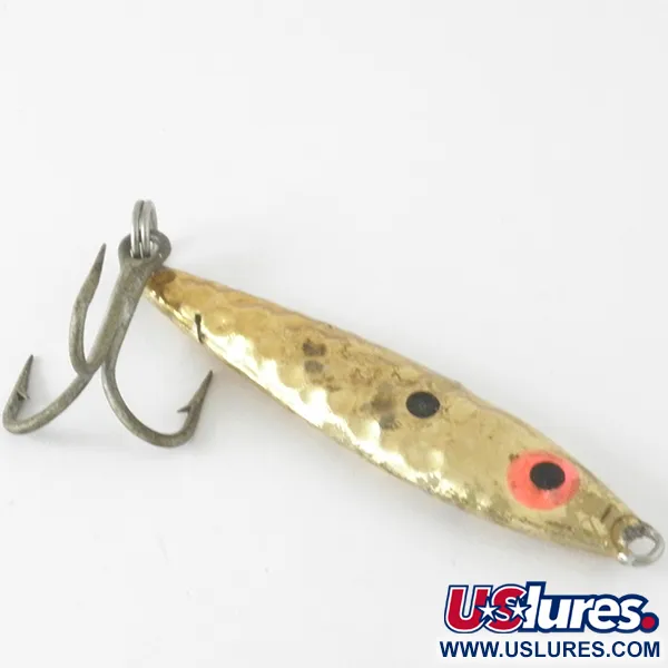 Mann's Mann-O-Lure Hammered Pilker, Hammered Gold, 17g, #4221