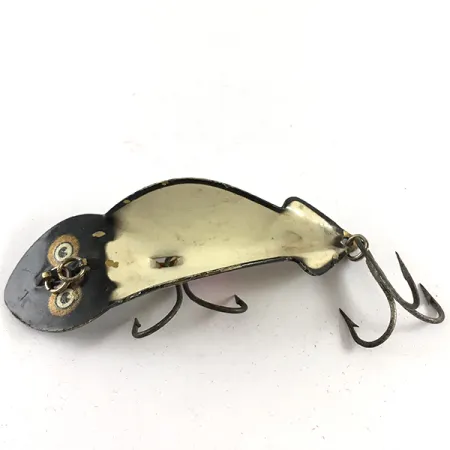 Buck Perry Spoonplug Schlepplöffel, Schwarz / Weiß, 10g, Vintage, #4235