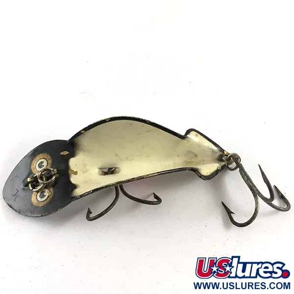 Buck Perry Spoonplug Schlepplöffel, Schwarz / Weiß, 10g, Vintage, #4235