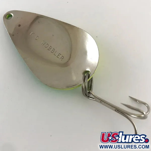 Acme K.O. Wobbler Blinker, Gelb/Grün/Nickel, 21g, Akustik-Reiz, #4239