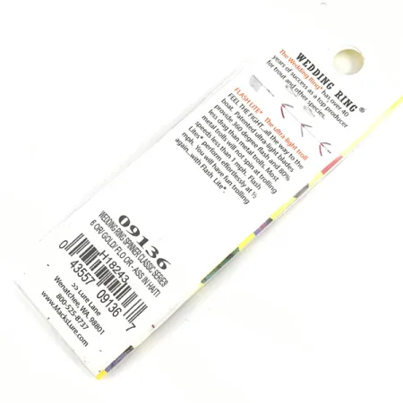 Mack's Lure Wedding Ring Spinner, Gold/Fluo Orange, 2g, Strass, #4328