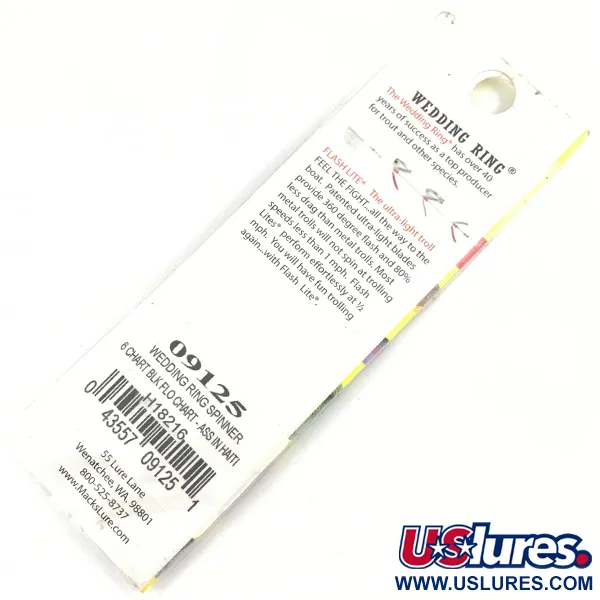 Mack's Lure Wedding Ring Spinner, Grün/Schwarz, 2g, Kristallring, #4329