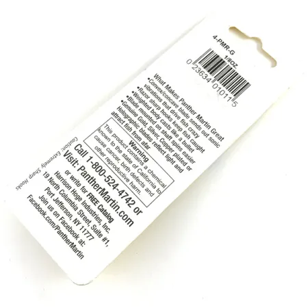 Panther Martin 4 Spinner, Gold, 4g, Schallvibrationen, #4-PMR-G