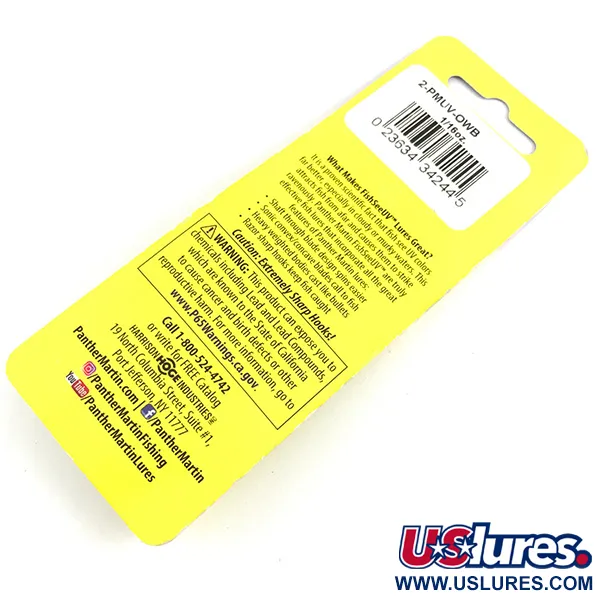 Panther Martin 2 UV Spinner, Rainbow UV Glow, 2,5g, UV-aktiv, #4357