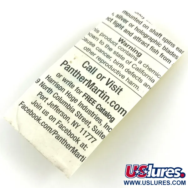 Panther Martin 1 Spinner, Silber, 2g, Achsenmontage, #4371