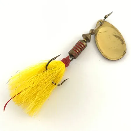Mepps Aglia 3 dressed Spinner, Messing/Orange, 7,3g, Bucktail, #4422