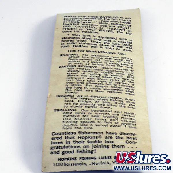 Hopkins s1 Pilker, Gehämmertes Silber, 14g, Bucktail, #4441